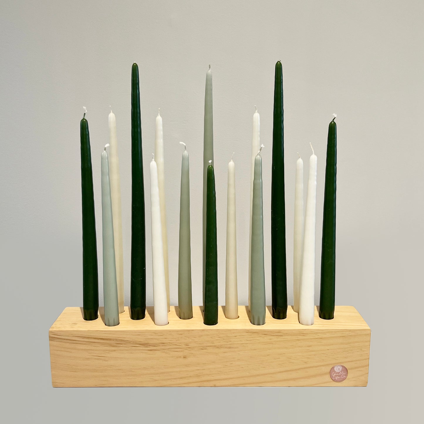 Candle Set - Forest Greens